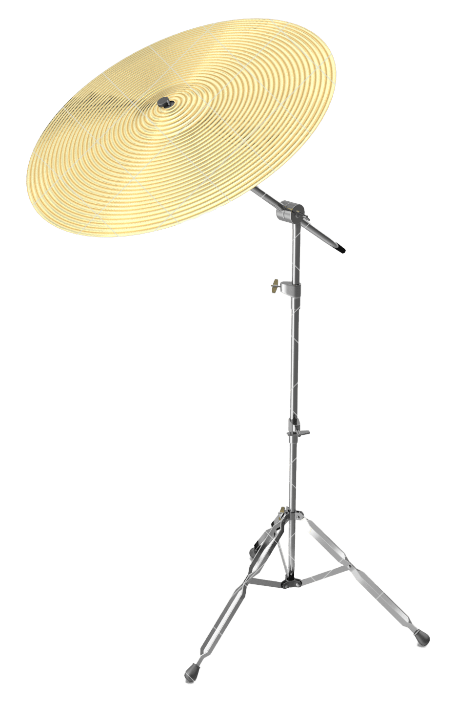 A photo of a drum cymbal.
